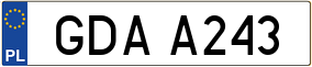 Trailer License Plate